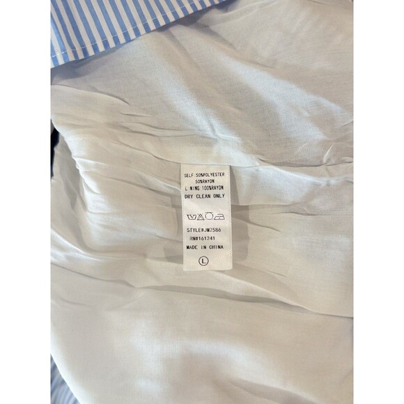 Blue Striped Mini Dress - Picture 10 of 11